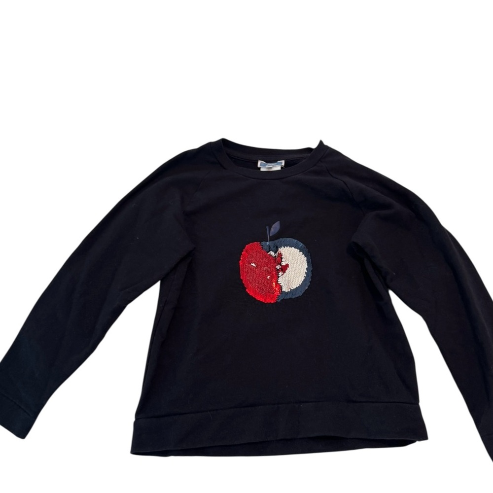 Jacadi Kids Apple Navy Blue Sweater, size kids 8